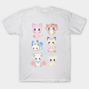 Cute Kawaii Cats T-Shirt